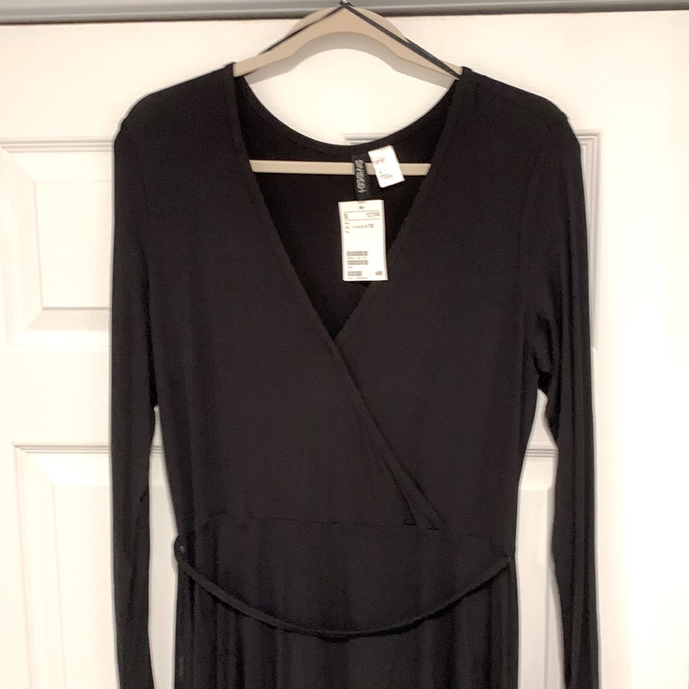 H&M Black Wrap Dress